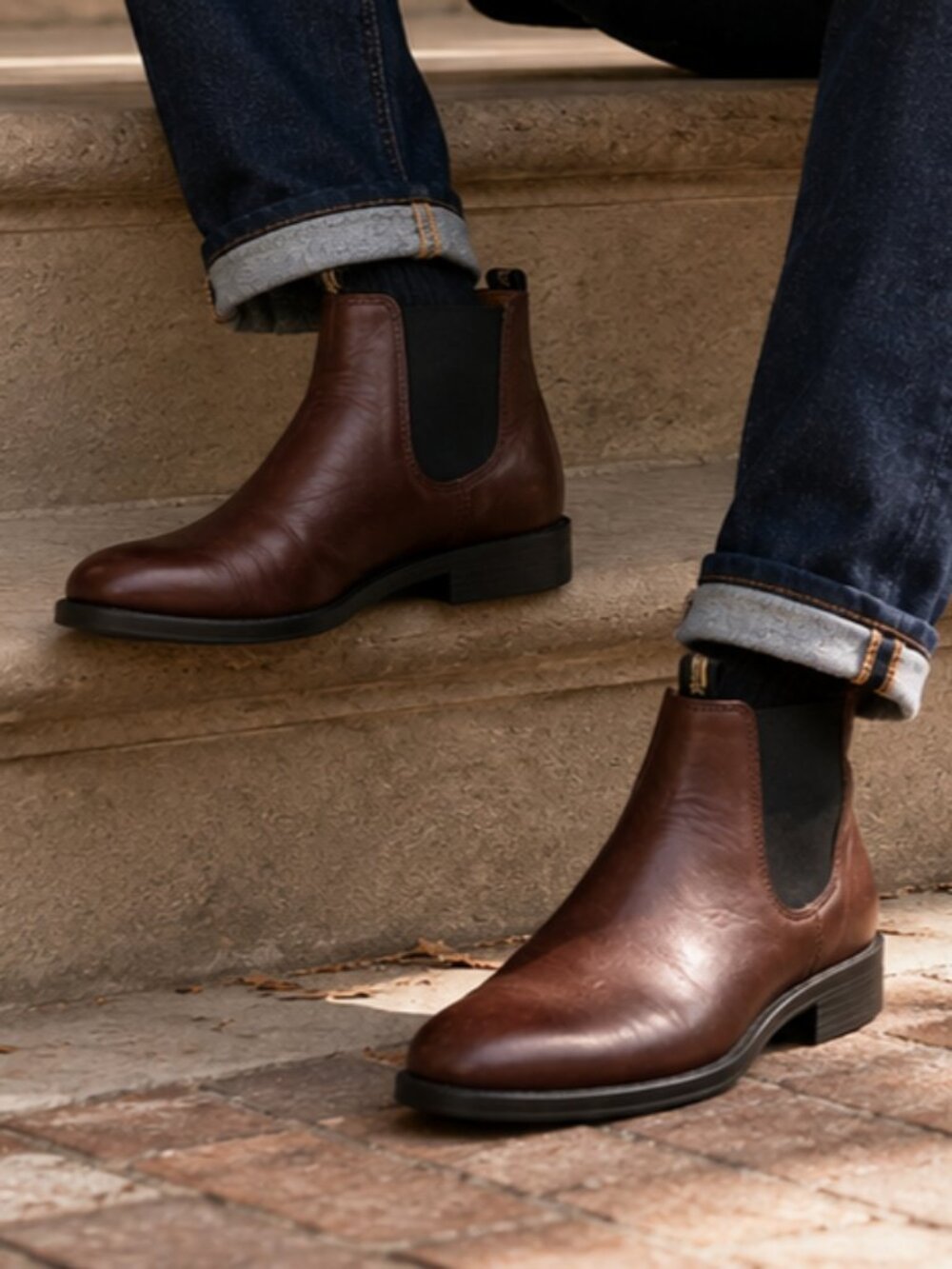 Blundstone 1900 Dress Chelsea Boots Chestnut Brown Leather Men Size US 11 AU 10